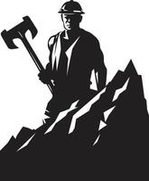 Pickaxe Pathfinder Pathfinder of Pickaxe Paths Tunnel Trailblazer Trailblazer of Tunnel Terrain vector