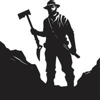 Digging Dynamo Master of Subsurface Excavation Underground Utensil Crafting Earths Treasures vector