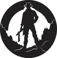Gem Gurus Wise Masters of Mineral Wisdom Shaft Sheriffs Enforcing Order in the Mines vector