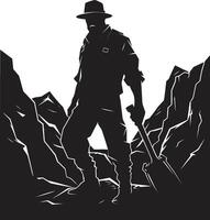 Subsurface Strikers Champions of Mineral Extraction Gem Gurus Wise Masters of Mineral Wisdom vector