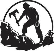 Rock Wranglers Taming the Earths Depths Tunnel Trailblazers Forging Pathways Below vector