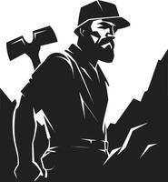Gem Guardians Protectors of Precious Gems Shaft Sheriffs Keepers of Mine Safety vector