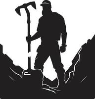 Excavation Experts Proficient in Earth Extraction Mineral Miners Extractors of Subsurface Wealth vector