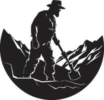 Digging Dynamo Dynamo of Deep Digs Subsurface Seeker Seeker of Subsurface Riches vector