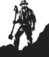 Excavation Experts Masters of Earth Extraction Mineral Miners Extractors of Subsurface Wealth vector