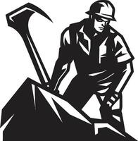 Tunnel Trailblazer Trailblazer of Tunnel Terrain Digging Dynamo Dynamo of Deep Digs vector