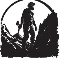 Pickaxe Pathfinder Pathfinder of Pickaxe Paths Quarry Quester Quester for Quarry Riches vector