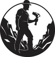 Pickaxe Pathfinder Pathfinder of Pickaxe Paths Tunnel Trailblazer Trailblazer of Tunnel Terrain vector