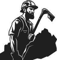 Tunnel Trailblazers Pioneers of Subterranean Paths Vein Voyagers Navigators of Mineral Riches vector