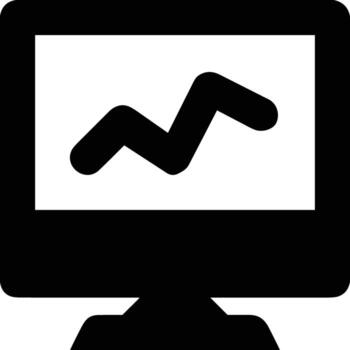 Chart icon symbol image for data statistic analysis illustration vector