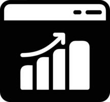 Chart icon symbol image for data statistic analysis illustration vector