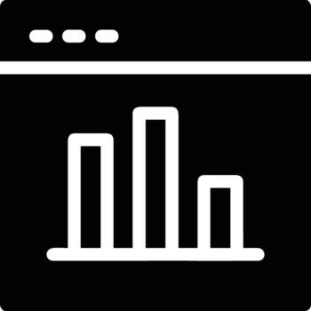 Chart icon symbol image for data statistic analysis illustration vector