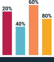 Chart icon symbol image for data statistic analysis illustration vector