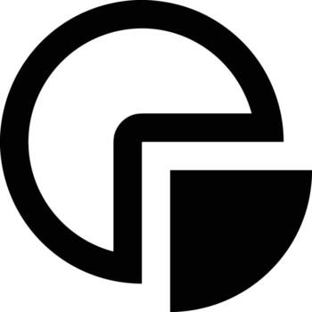 Chart icon symbol image for data statistic analysis illustration vector