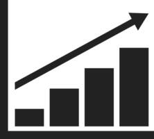 Chart icon symbol image for data statistic analysis illustration vector