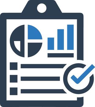 Chart icon symbol image for data statistic analysis illustration vector