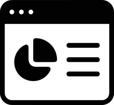 Chart icon symbol image for data statistic analysis illustration vector