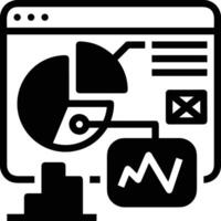 Chart icon symbol image for data statistic analysis illustration vector
