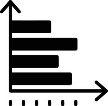 Chart icon symbol image for data statistic analysis illustration vector