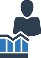 Chart icon symbol image for data statistic analysis illustration vector