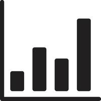 Chart icon symbol image for data statistic analysis illustration vector