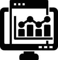 Chart icon symbol image for data statistic analysis illustration vector