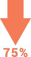 Chart icon symbol image for data statistic analysis illustration vector