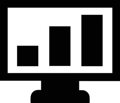 Chart icon symbol image for data statistic analysis illustration vector