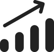 Chart icon symbol image for data statistic analysis illustration vector