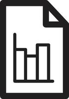 Chart icon symbol image for data statistic analysis illustration vector
