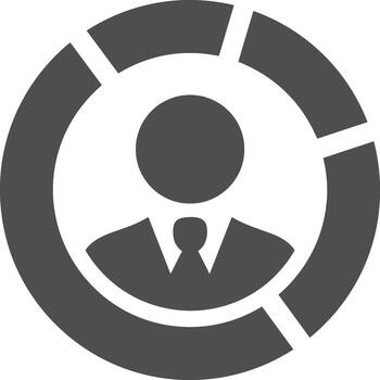 Chart icon symbol image for data statistic analysis illustration vector