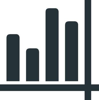 Chart icon symbol image for data statistic analysis illustration vector