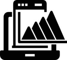 Chart icon symbol image for data statistic analysis illustration vector