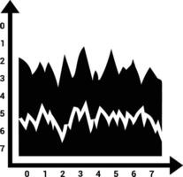 Chart icon symbol image for data statistic analysis illustration vector