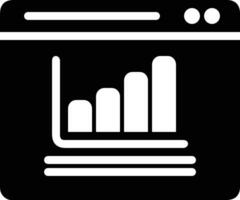 Chart icon symbol image for data statistic analysis illustration vector