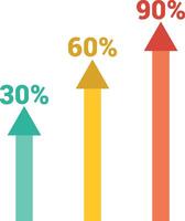 Chart icon symbol image for data statistic analysis illustration vector