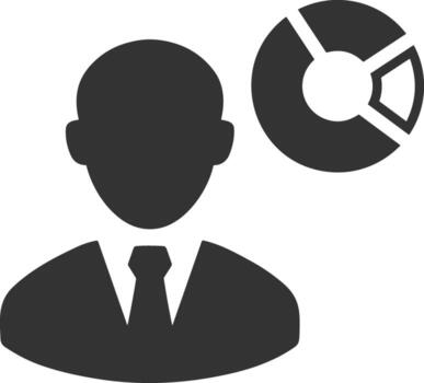 Chart icon symbol image for data statistic analysis illustration vector