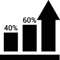 Chart icon symbol image for data statistic analysis illustration vector