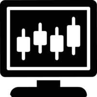 Chart icon symbol image for data statistic analysis illustration vector