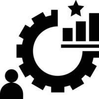 Chart icon symbol image for data statistic analysis illustration vector