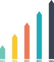 Chart icon symbol image for data statistic analysis illustration vector