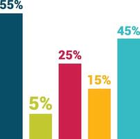 Chart icon symbol image for data statistic analysis illustration vector