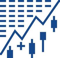 Chart icon symbol image for data statistic analysis illustration vector