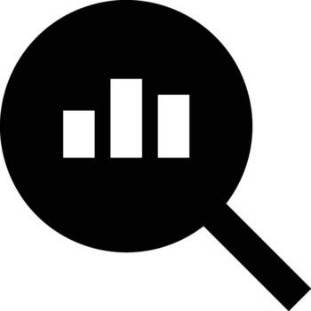 Chart icon symbol image for data statistic analysis illustration vector