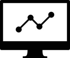 Chart icon symbol image for data statistic analysis illustration vector