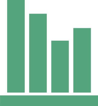 gráfico icono símbolo imagen para datos estadística análisis ilustración vector