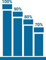 Chart icon symbol image for data statistic analysis illustration vector