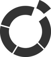Chart icon symbol image for data statistic analysis illustration vector