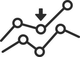 Chart icon symbol image for data statistic analysis illustration vector