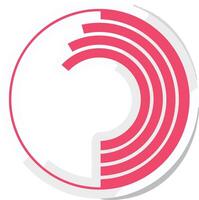 Chart icon symbol image for data statistic analysis illustration vector